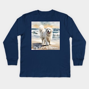 Great Pyr at Beach Kids Long Sleeve T-Shirt